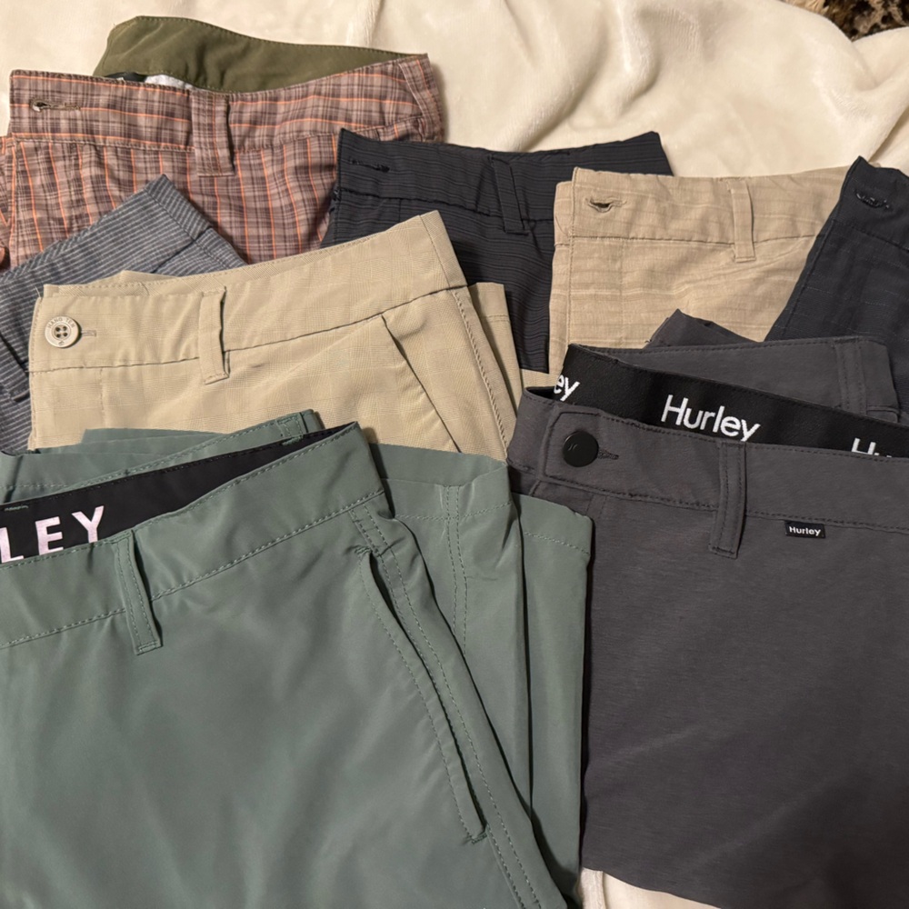 Hurley, Hangten & North Face Men's Shorts Bundle